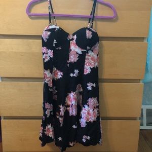 Black Floral American Eagle Dress
